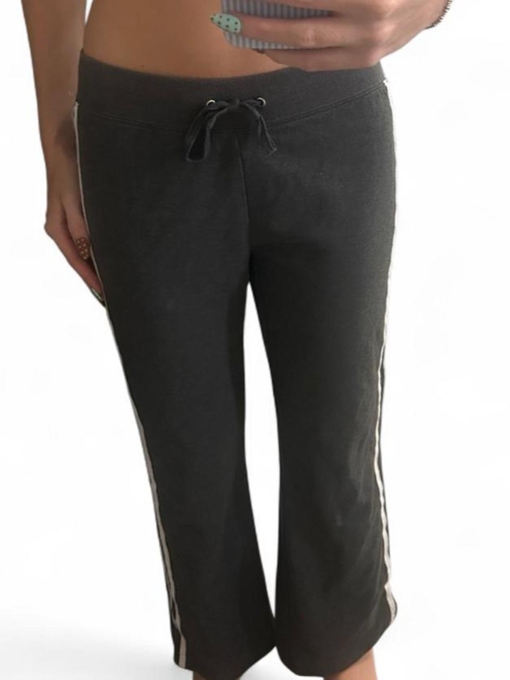 made for life Charcoal Gray Track Pants with Side Stripes